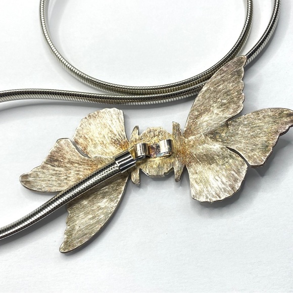 Silver Tone Flower Stretch Belt - Picture 6 of 10